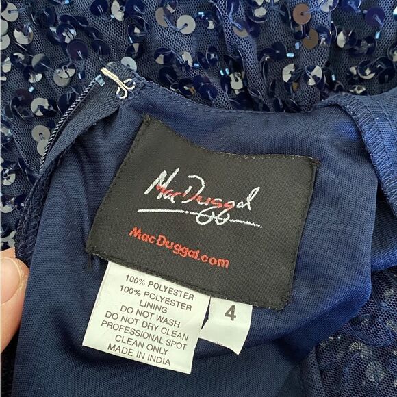 Mac Duggal Beaded Tiered Cuffs Dress size 4 - Picture 11 of 12